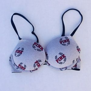 ⬇️$16 Victoria’s Secret Pink Logo Push Up Bra 32B